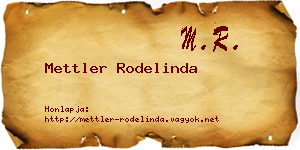 Mettler Rodelinda névjegykártya